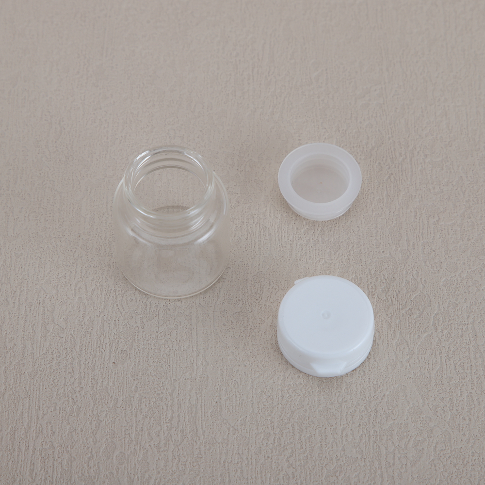 5ml 10ml 30ml Empty Amber Clear Glass Sample Vials with White Screw Caps - الصورة 7